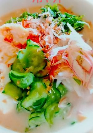 豆腐と野菜の冷や汁-レシピのメイン写真