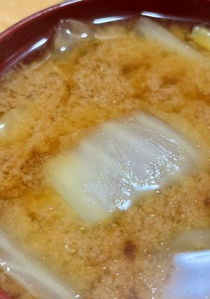 白菜の味噌汁-レシピのメイン写真
