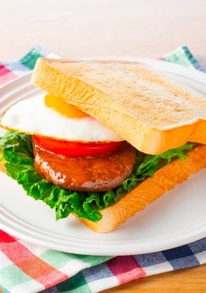 チキンハンバーグの食パンバーガー-レシピのメイン写真