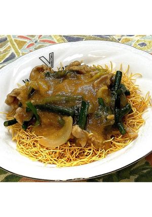 濃厚豚辛味噌かた焼きそば★動画あり★-レシピのメイン写真