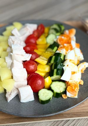 コブサラダ✨スパイシー手作りドレッシング-レシピのメイン写真