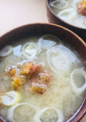 惣菜プラスの味噌汁●かき揚げ味噌汁-レシピのメイン写真