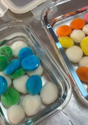甘くて涼しいカラフル白玉♪夏休みのおやつに-レシピのメイン写真