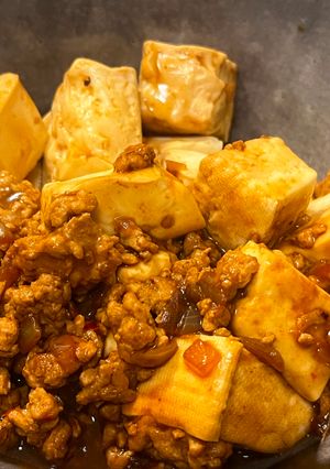 味噌＋豆板醤＋甜麺醤のヘルシー麻婆豆腐-レシピのメイン写真