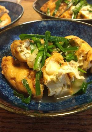 材料４つ！ニラとがんもの煮物-レシピのメイン写真