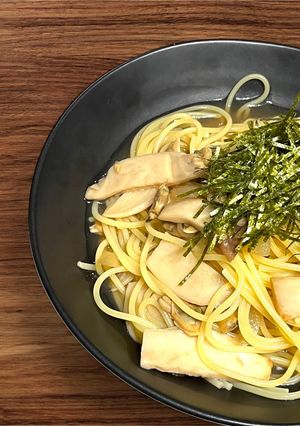 アサリ缶の和風スープパスタ-レシピのメイン写真