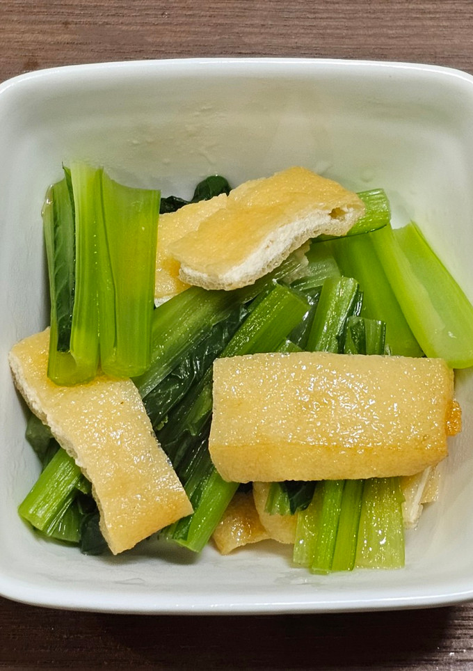 小松菜とあげの煮物-レシピのメイン写真