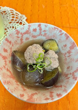 簡単！茄子の肉団子煮♪-レシピのメイン写真