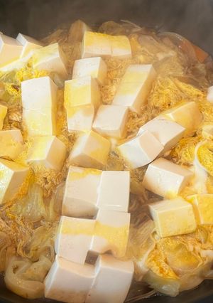 生姜香るキャベツと豆腐の卵とじ煮-レシピのメイン写真