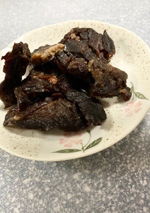 材料5つ　美味すぎたビーフジャーキー-レシピのメイン写真