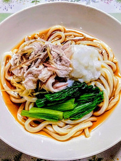 簡単昼食!豚バラ肉大根小松菜冷やしうどん-レシピのメイン写真