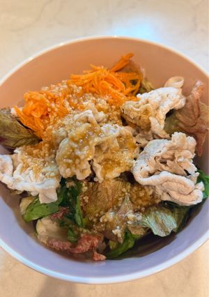 冷しゃぶサラダ玉ねぎドレッシング-レシピのメイン写真
