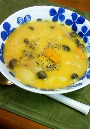 カボチャとポテトのシチュー。-レシピのメイン写真
