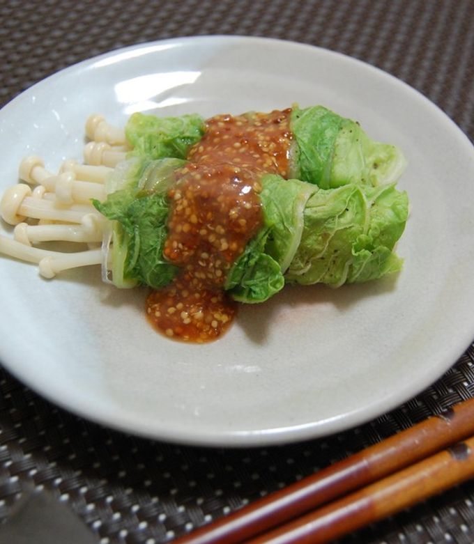 レンジで楽うま♪白菜えのきロール-レシピのメイン写真