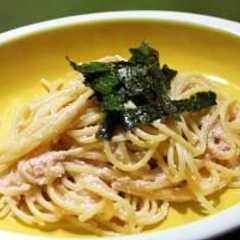 รูปของ クリーミー豆乳たらこパスタ
