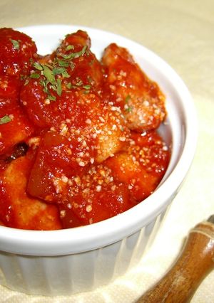やわらかチキンのトマト煮込み。-レシピのメイン写真