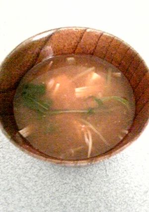 水菜と大根の味噌汁-レシピのメイン写真