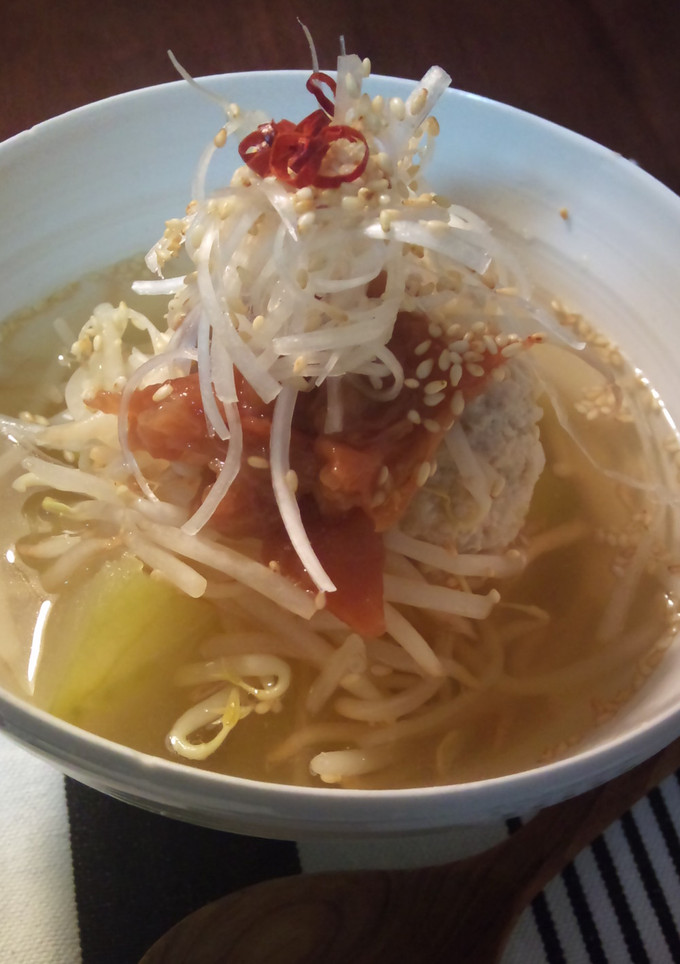 さっぱり　ほっこり　冬瓜と鶏の梅スープ-レシピのメイン写真