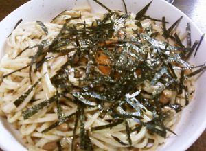 コクウマ★納豆のカルボナーラ岩のりプラス-レシピのメイン写真