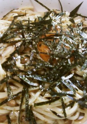 コクウマ★納豆のカルボナーラ岩のりプラス-レシピのメイン写真