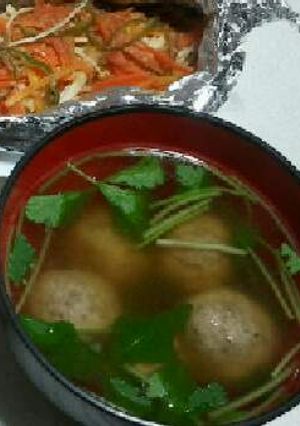 鰯のつみれ汁(お吸い物)-レシピのメイン写真