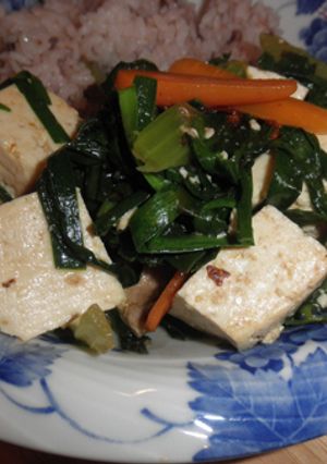 ズッキーニと韮のベジタリアン麻婆豆腐-レシピのメイン写真
