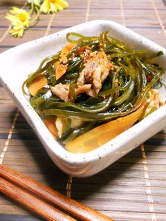切り昆布と豚肉の炒り煮-レシピのメイン写真