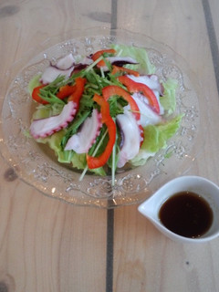 タコと水菜のおもてなしサラダ-レシピのメイン写真