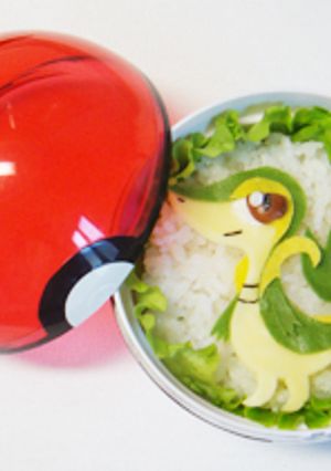 ツタージャ✿ポケモンBWキャラ弁-レシピのメイン写真