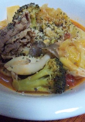 芯まで食べる！キャベツのトマト煮-レシピのメイン写真