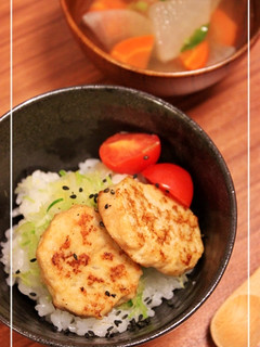 離乳食完了期★鶏つくね丼-レシピのメイン写真