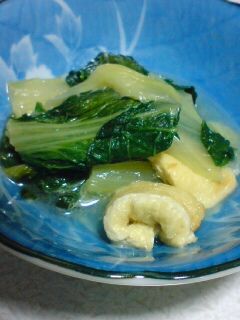 薄あげとしろ菜の煮びたし-レシピのメイン写真