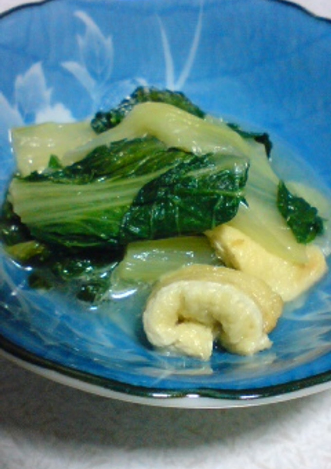 薄あげとしろ菜の煮びたし-レシピのメイン写真