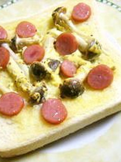 キノコマヨトースト-レシピのメイン写真