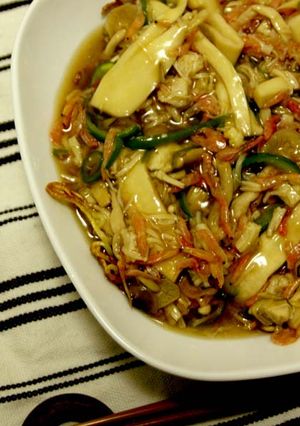 たっぷり野菜のあんかけかた焼きそば-レシピのメイン写真