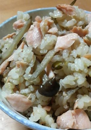 シロさんの鮭とゴボウの炊き込みご飯☆-レシピのメイン写真