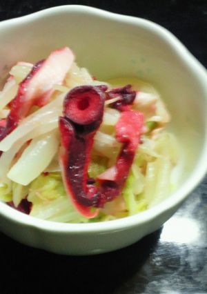 酢タコと白菜の酢味噌あえ-レシピのメイン写真