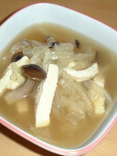 すごくおいしいダイエット!豆腐と白菜のゆず胡椒スープ-レシピのメイン写真