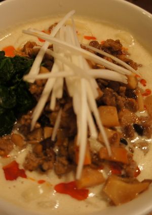 スープまで飲みほしたい豆乳坦々うどん！-レシピのメイン写真