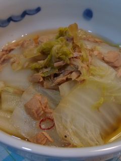 白菜とツナのスープ仕立て-レシピのメイン写真