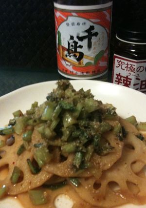 蓮根とかぶの葉きんぴら-レシピのメイン写真