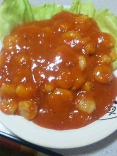 簡単!辛くないエビチリ-レシピのメイン写真