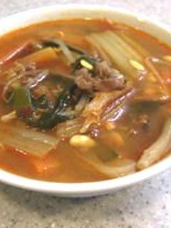 ☆すっごく辛いユッケジャン風スープ-レシピのメイン写真