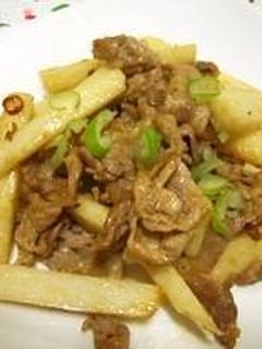 豚肉と山芋の味噌オイスター炒め♪-レシピのメイン写真