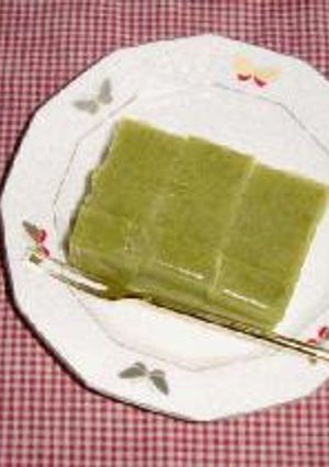 超簡単！お手軽ういろう(抹茶味）-レシピのメイン写真