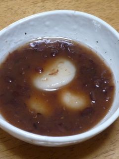 *ルクエde白玉ぜんざい*-レシピのメイン写真