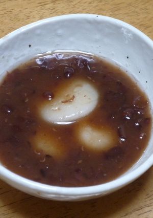 ＊ルクエde白玉ぜんざい＊-レシピのメイン写真