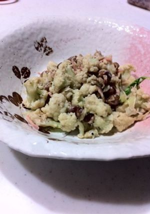 カリフラワーとトラ豆のほぼマッシュサラダ-レシピのメイン写真