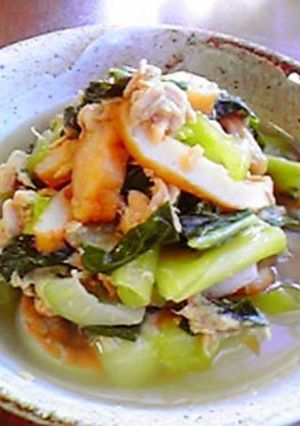 ほっこりチンゲン菜煮(´・∀・`)ノ-レシピのメイン写真