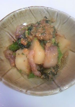 じゃがいもとブロッコリーのゆず味噌炒め-レシピのメイン写真